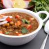 Chana ghugni with a dash of lime