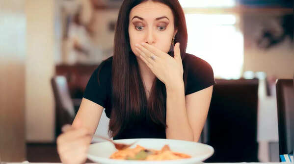 Feeling full after eating very little amount of food