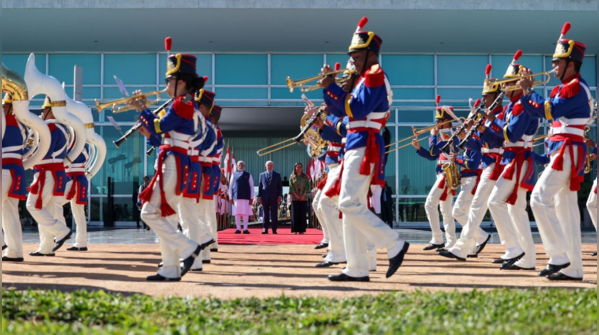 Welcomed with traditional Afro-Brazilian music