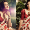 Priyanka Sarkar’s deep, curved V-neckline statement blouse