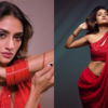 Nusrat Jahan’s one-shoulder cocktail blouse look