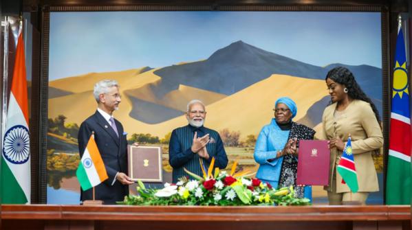 EAM Jaishankar present during MoU signing ceremony