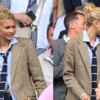 Herringbone blazer with jeans
