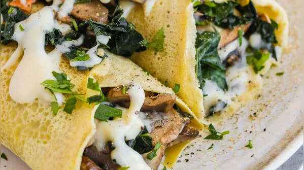 Mushroom and Chickpea Wrap