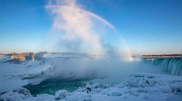 Rainbow over the falls