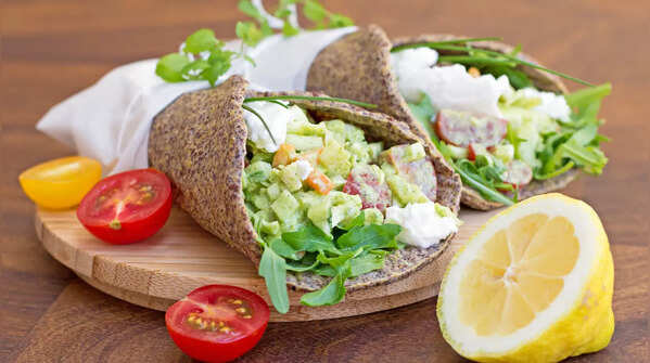 Savory Avocado-Chia Egg Wrap
