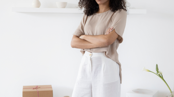 Oversized, baggy pants with no shape