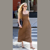 Neutrals and sharp tailoring have become her staples