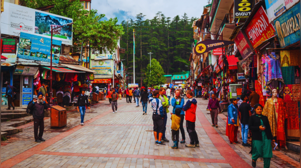 Kasauli Mall Road and Christ Church