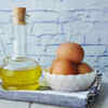 Egg and olive oil protein mask