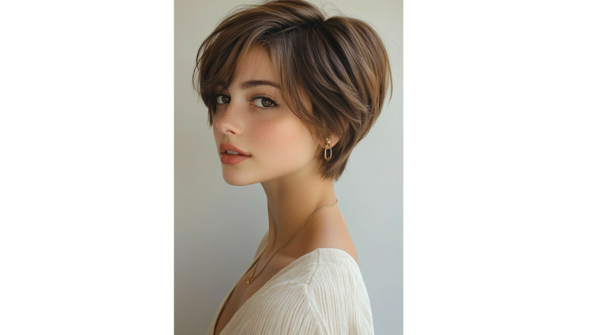 The pixie with volume on top
