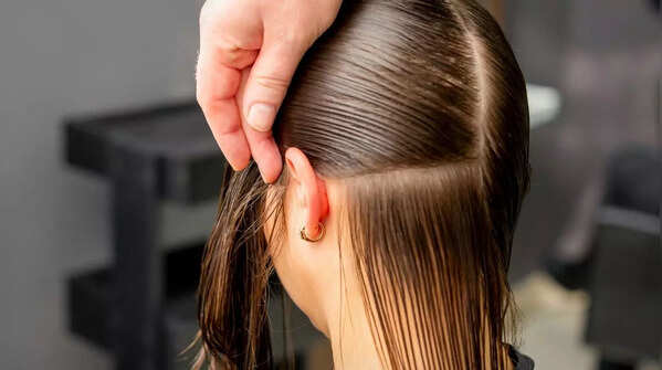 Sectioning the hair
