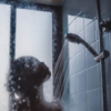 Taking a shower