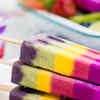 Layered fruit and yogurt popsicles