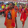 Devotees walk barefoot for miles