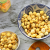 Roasted makhana with a cup of chaas