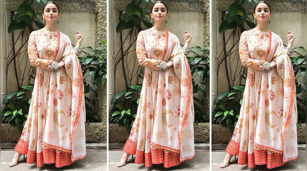 Alia Bhatt’s modern anarkali palazzo combo