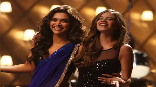 Deepika Padukone’s blue sari
