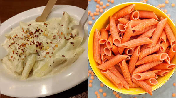White pasta vs lentil pasta