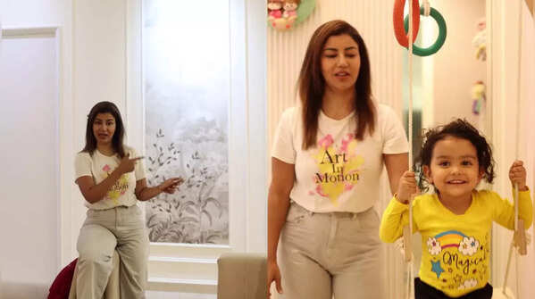 From automated electronics to physical activity area for her daughters; inside Debinna Bonnerjee’s living room and Lianna-Divisha’s room in their new house