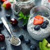 Chia pudding with almond milk