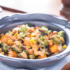 Monday – roasted chana with chopped veggies 