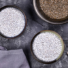 Dry scooping chia seeds like it’s a protein challenge-
