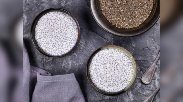 Dry scooping chia seeds like it’s a protein challenge-