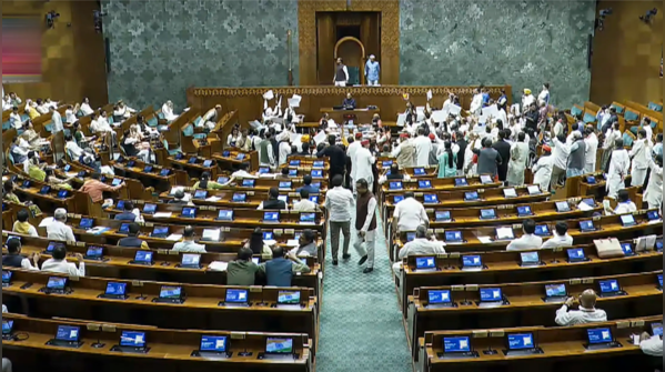 Ruckus created in Parliament, forcing chairperson to adjourn Houses