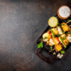 Malai paneer skewers