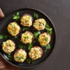 Paneer-stuffed mushrooms