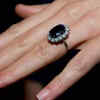 Sapphire and Diamond Engagement Ring