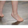 Walk on tiptoes