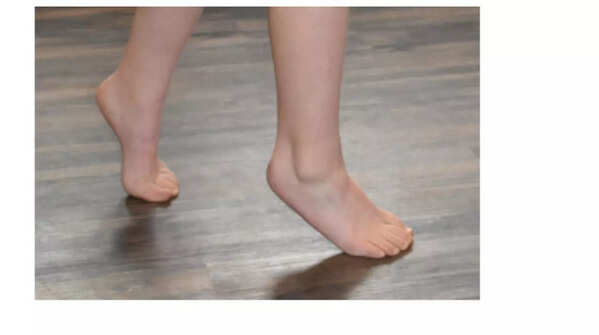 Walk on tiptoes