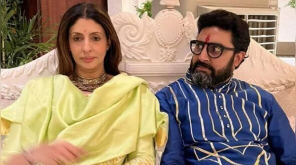 Abhishek Bachchan and Shweta Bachchan Nanda