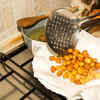 Not draining fried food properly