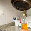 Reusing old or burnt oil