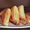 Custard-soaked bread pockets