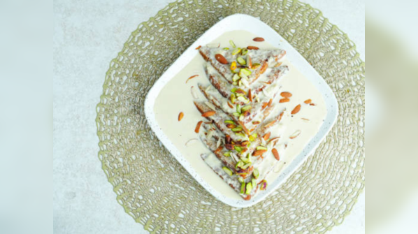 Shahi tukda, but make it creamy