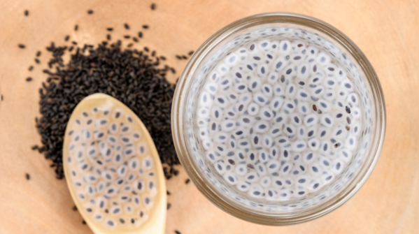 Chia and basil seeds
