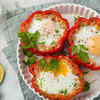 Cottage Cheese and Egg Stuffed Bell Peppers