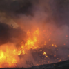 Fire spreading towards the east
