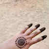 Centre of the palm mehendi