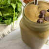 Peanut butter-chocolate spinach shake