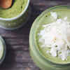 Coconut‑matcha spinach smoothie