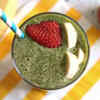 Strawberry‑banana green smoothie