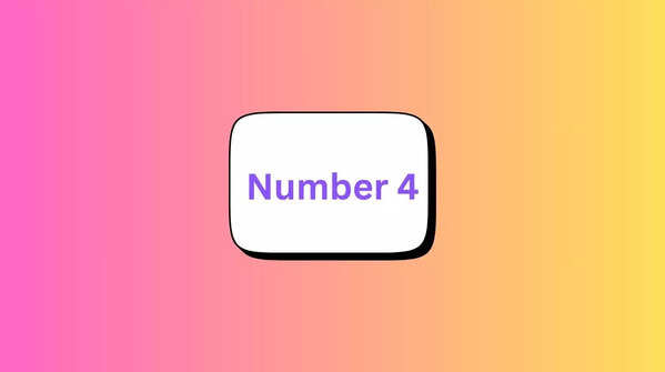 Number 4