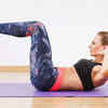 Hip lifts (Reverse crunches)