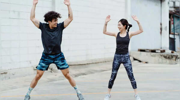 Low impact jumping jacks