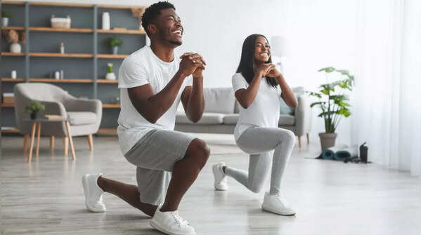 Chair-supported stepbacks and lunges